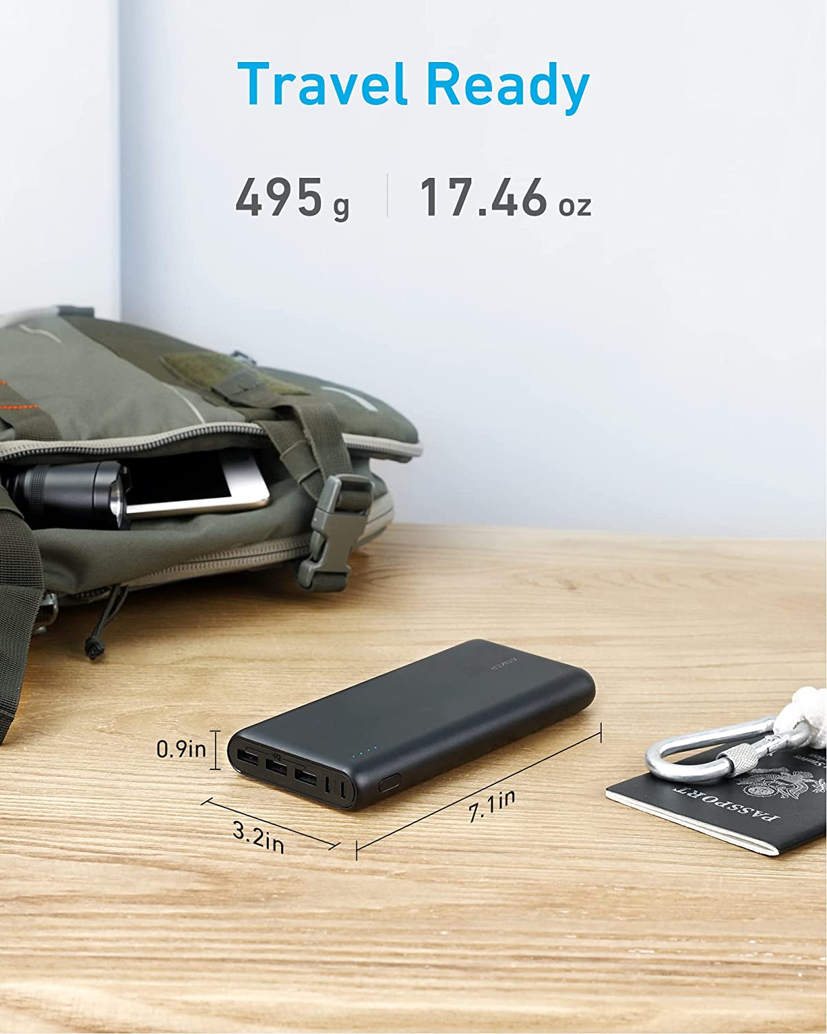 Anker Powerbank PowerCore 26800 mAh Zwart