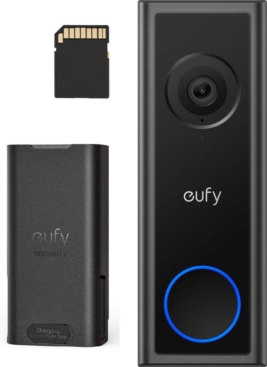 Eufy nieuw Videodeurbel C31 Incl. 32G SD-kaart | 2K FHD | Homebase Compatible - kan ook zonder Homebase | Stand alone doorbell ( kan zowel bedraad als op accu )