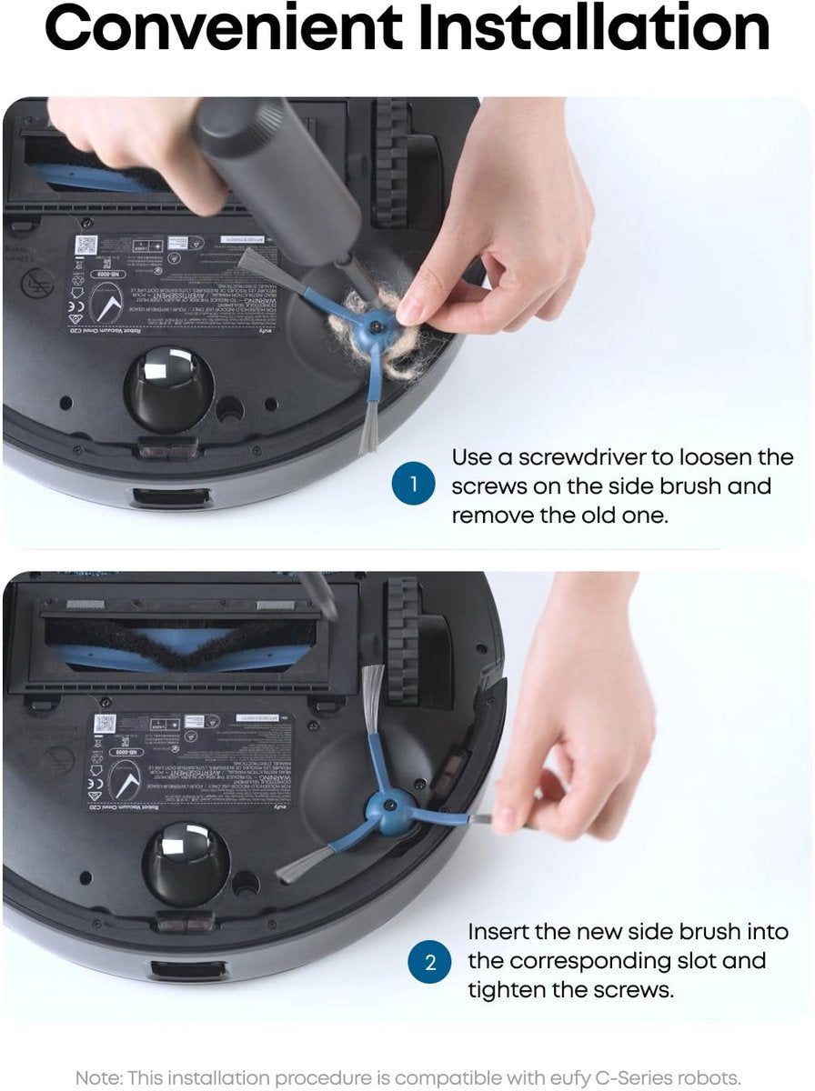 Eufy C10 Reserveset voor robotstofzuiger