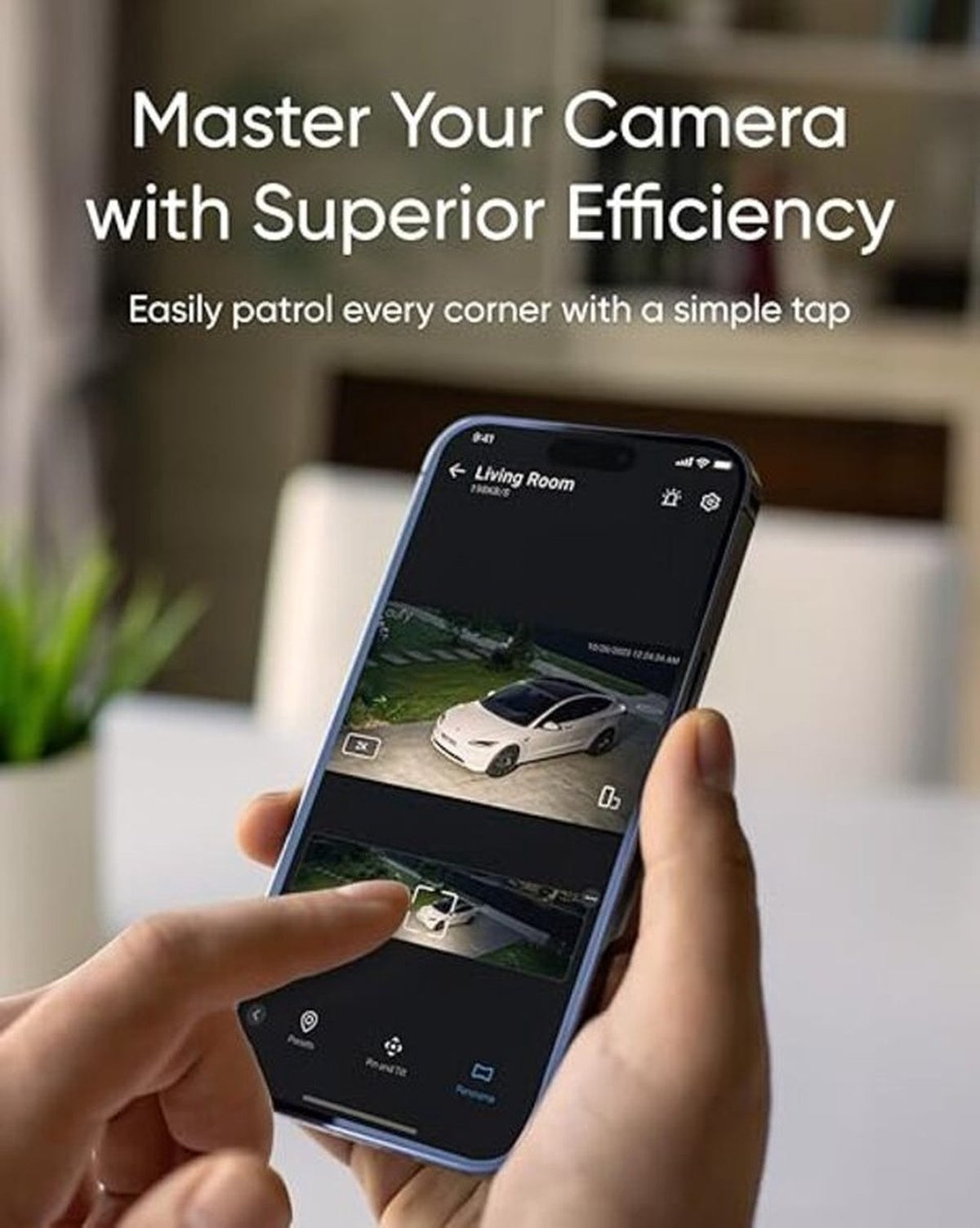 eufy Security E30 Floodlight Camera – 360° Pan & Tilt – 2K Video – AI Detectie en Tracering – 2000 Lumen – Aangepaste Stem- en Lichtwaarschuwingen – 24/7 Opname – Geen Maandelijkse Kosten – Wit