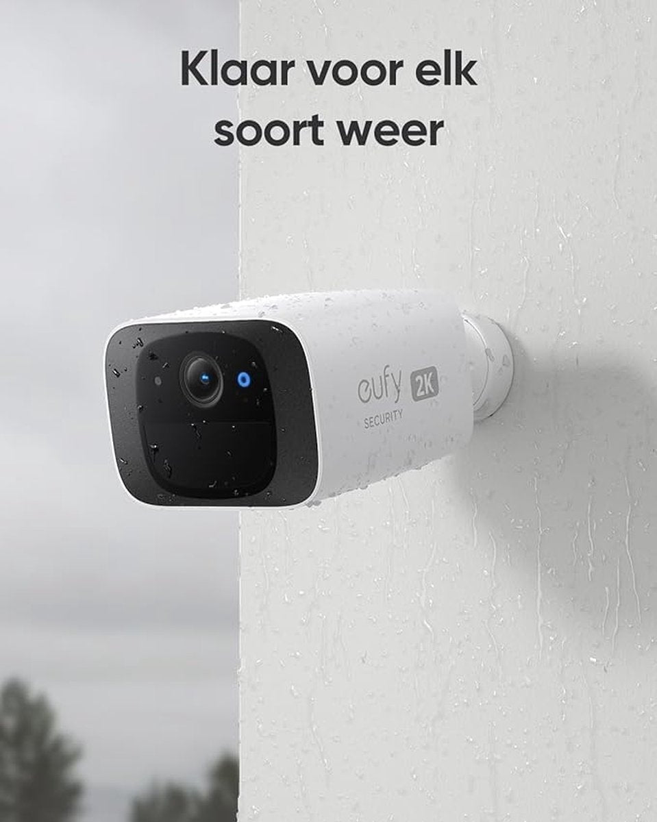 eufy Security 2*SoloCam C210 Wireless Outdoor Camera, 2K Resolution, No Monthly Fee, Wireless, 2.4 GHz WiFi, HomeBase 3 Compatible