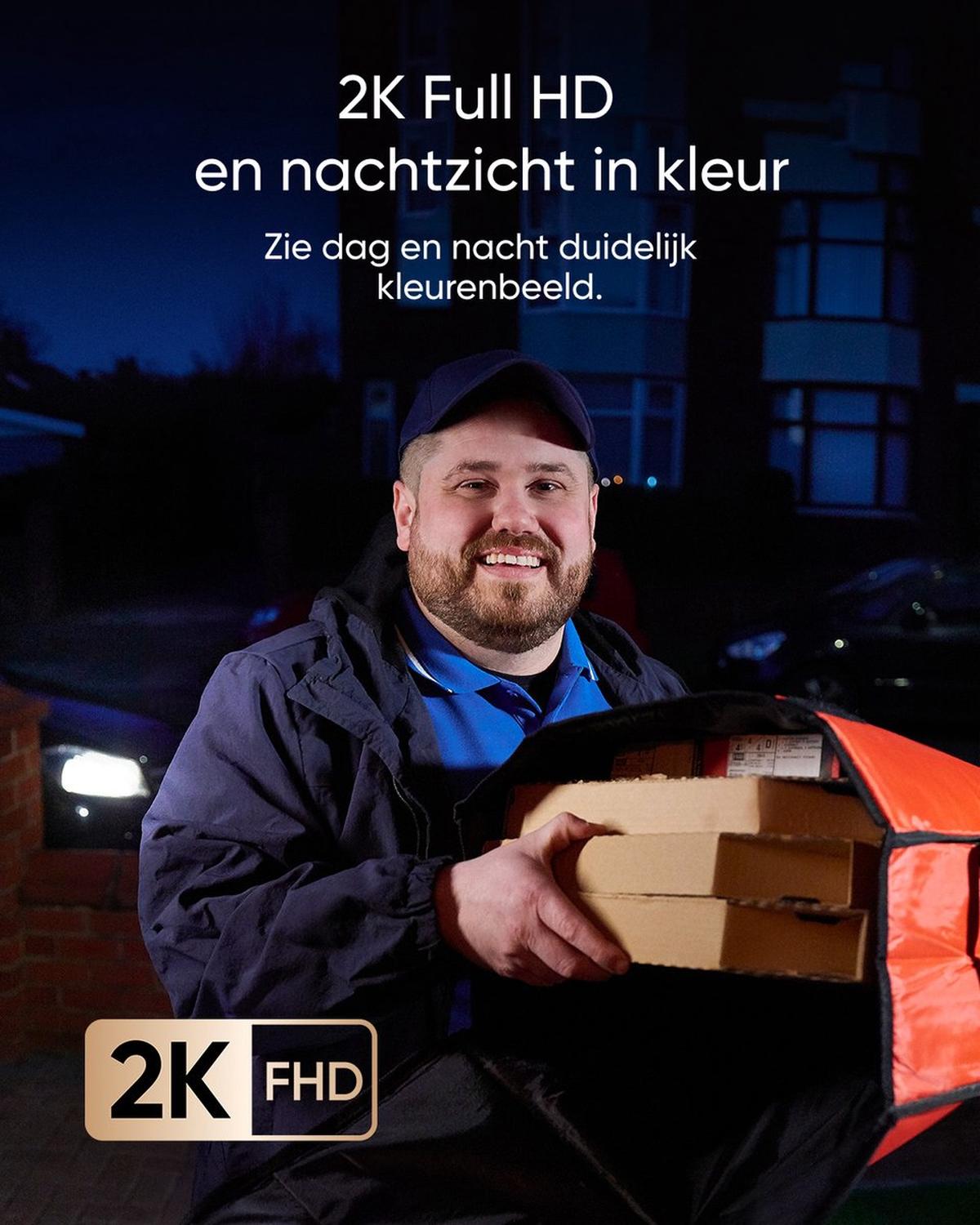 Eufy Security E340 Video Deurbel met Chime – Zwart met Wit Chime + eufy Security S340 Solocamera – Wit + eufy Security HomeBase 3 S380 basissysteem – Homebase - Wit