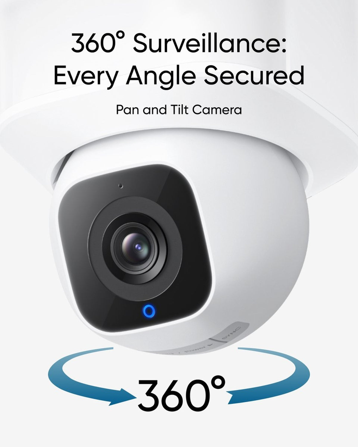 eufy Security E30 Floodlight Camera – 360° Pan & Tilt – 2K Video – AI Detectie en Tracering – 2000 Lumen – Aangepaste Stem- en Lichtwaarschuwingen – 24/7 Opname – Geen Maandelijkse Kosten – Wit