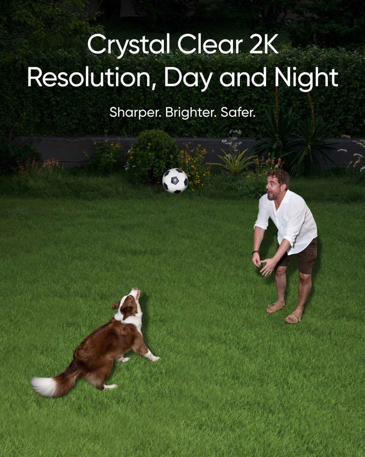 eufy Security E30 Floodlight Camera – 360° Pan & Tilt – 2K Video – AI Detectie en Tracering – 2000 Lumen – Aangepaste Stem- en Lichtwaarschuwingen – 24/7 Opname – Geen Maandelijkse Kosten – Wit