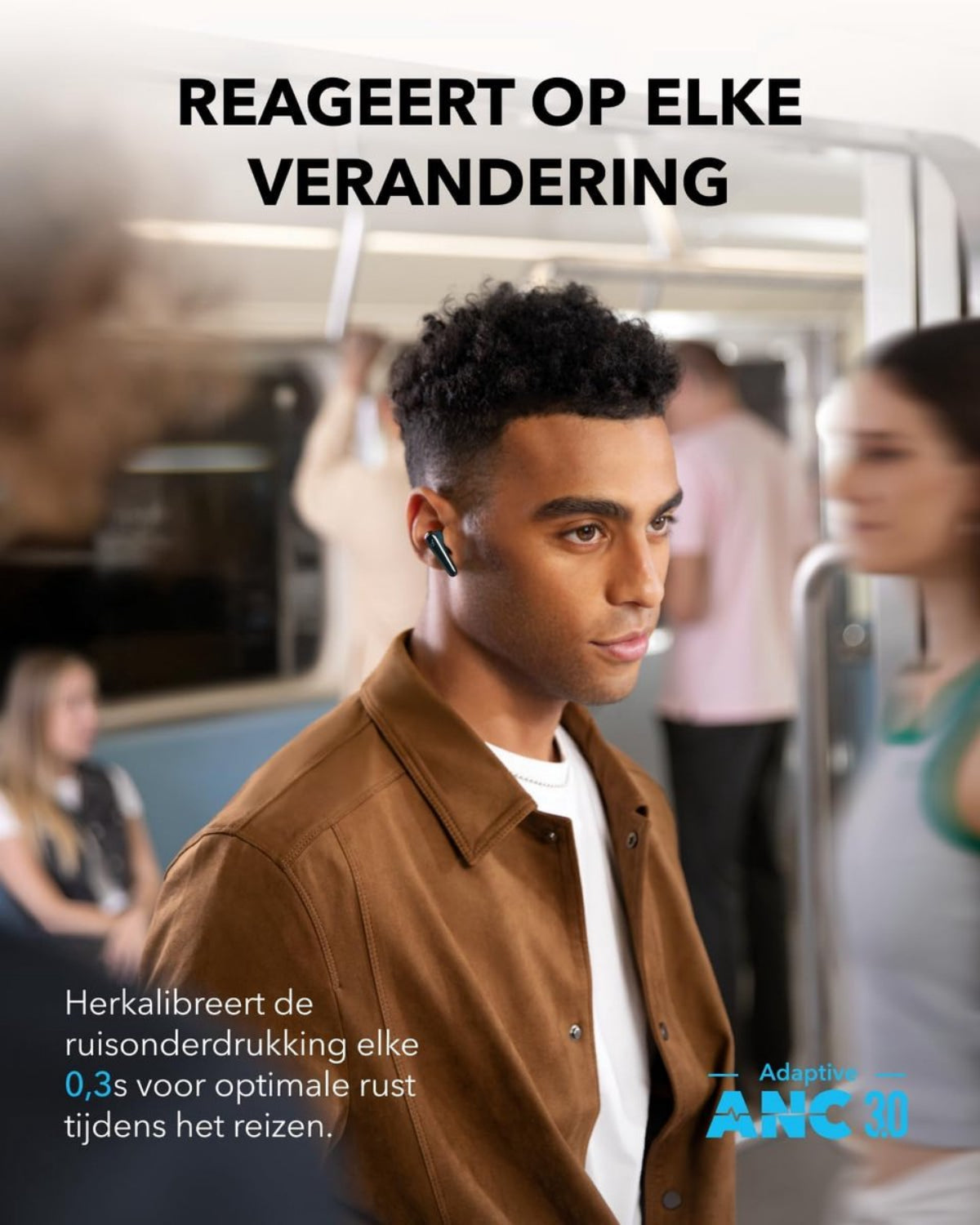 soundcore Liberty 4 Pro van Anker, draadloze oordopjes met iruisonderdrukking, 7 sensoren, realtime adaptieve ruisonderdrukking, 2x sneller opladen, hifi-muziek op studioniveau,6microfoons en Al - Groen