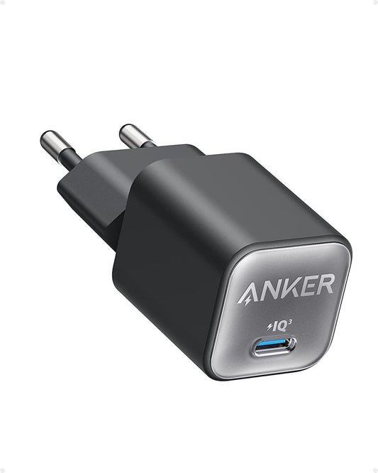 Mini Anker s11 USB-C Charger 30W voor iPhone 13/13 Mini/13 Pro/ 13 Pro Max/ 12, Galaxy, iPad