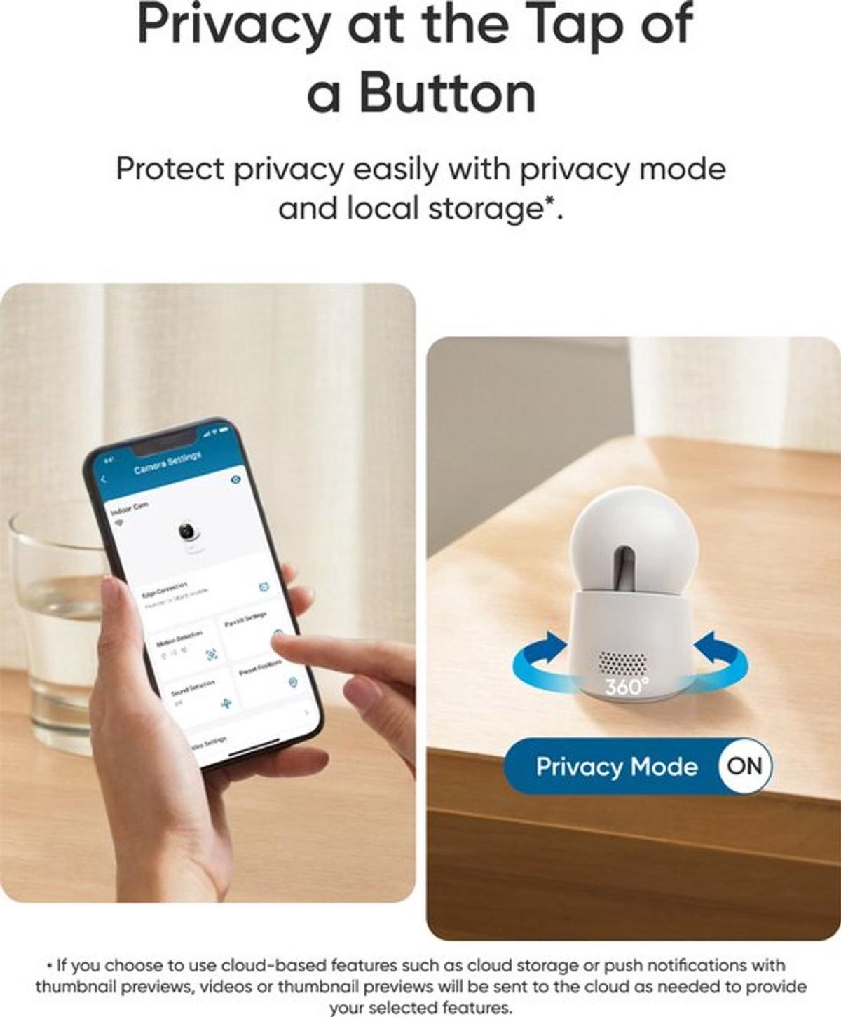 Eufy Security Indoor camera E30 2 stuks – Indoor Cam - 4K UHD – Pan & Tilt – AI Mens- en Huisdierdetectie – Kleurennachtzicht – Compatibel met Apple HomeKit – Tweewegcommunicatie – Lokale Opslag – Geen Abonnementskosten