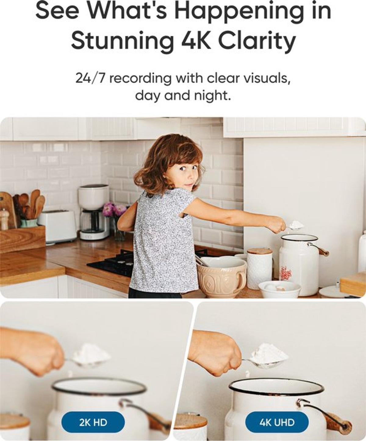 Eufy Security Indoor camera E30 2 stuks – Indoor Cam - 4K UHD – Pan & Tilt – AI Mens- en Huisdierdetectie – Kleurennachtzicht – Compatibel met Apple HomeKit – Tweewegcommunicatie – Lokale Opslag – Geen Abonnementskosten