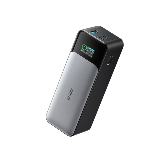 Anker 737 - Power Bank (PowerCore 24K), 24.000mAh 3 - poorts draagbare oplader met 140W output - slim digitaal display