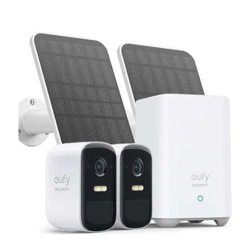 2x Eufy Solar Panel + Eufy 2c Security Set Incl. 2 Cameras