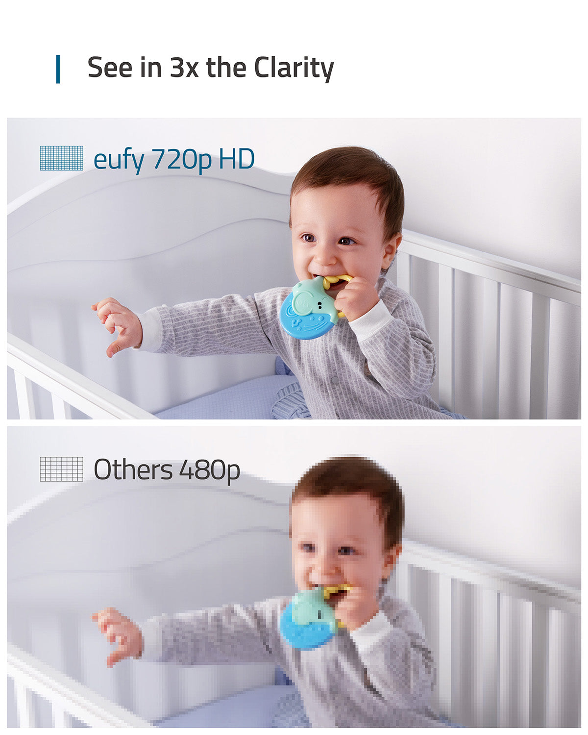 Eufy Security SpaceView Baby Monitor met Camera en Audui