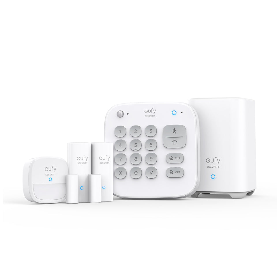 Eufy 5-delig Alarmsysteem - Compleet Beveiligingssysteem - Keypad - Bewegingssensor - 2 Raam-/deursensoren - Homebase