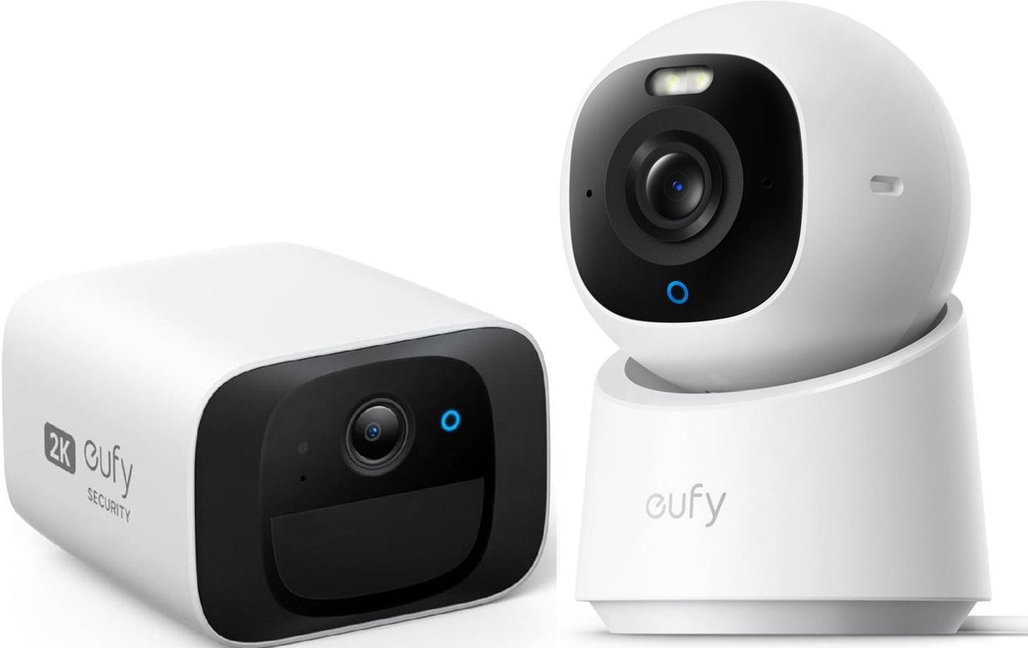 Eufy Security Indoor camera E30 – Indoor Cam - 4K UHD + eufy Security SoloCam C210, outdoor– Pan & Tilt – AI Mens- en Huisdierdetectie – Kleurennachtzicht – Compatibel met Apple HomeKit – Tweewegcommunicatie – Lokale Opslag –