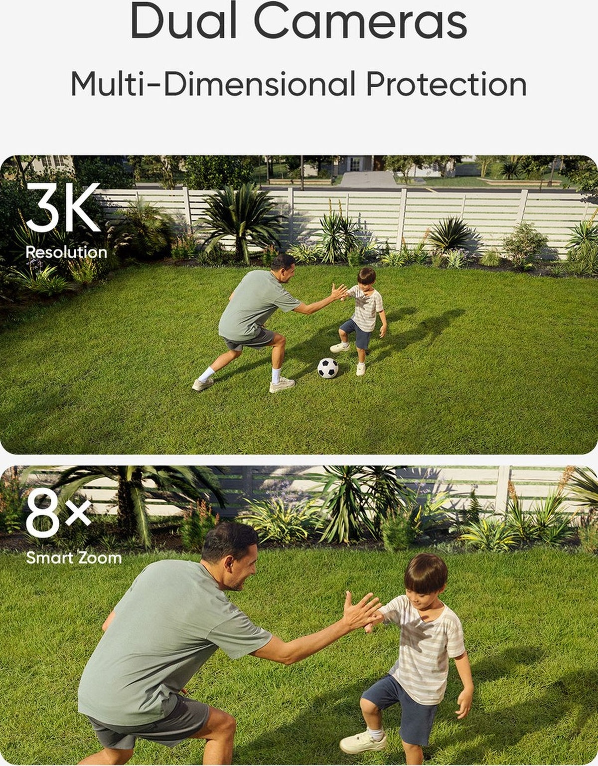 eufy Security Floodlight Camera E340 – Floodlight Cam- 360° Pan & Tilt – 3K-resolutie – 2000 Lumen – AI-bewegingsdetectie – 24/7 opname – Dual-band Wi-Fi – IP65 waterdicht