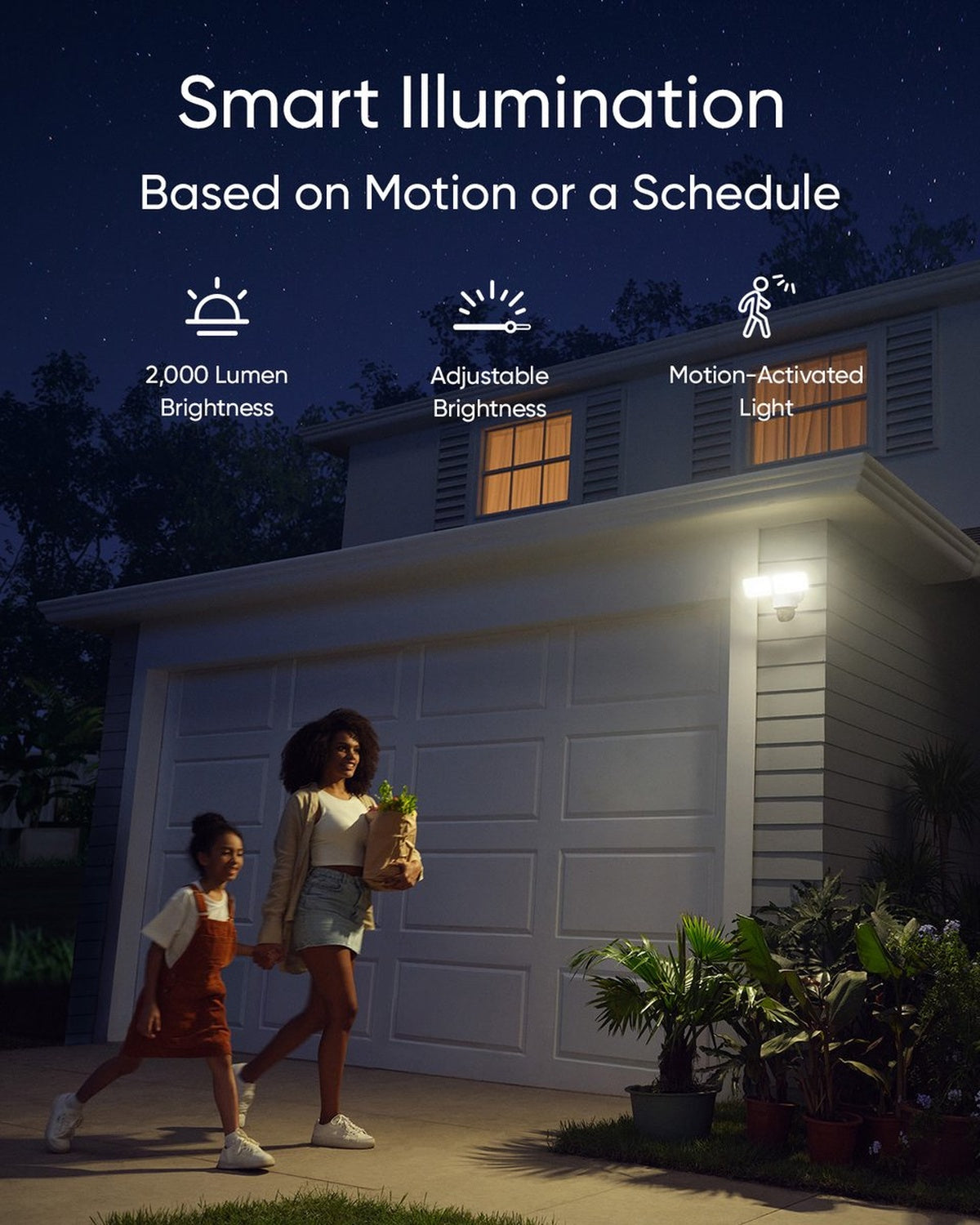eufy Security Floodlight Camera E340 – Floodlight Cam- 360° Pan & Tilt – 3K-resolutie – 2000 Lumen – AI-bewegingsdetectie – 24/7 opname – Dual-band Wi-Fi – IP65 waterdicht